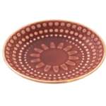 Plato pan colores filo dorado - 2