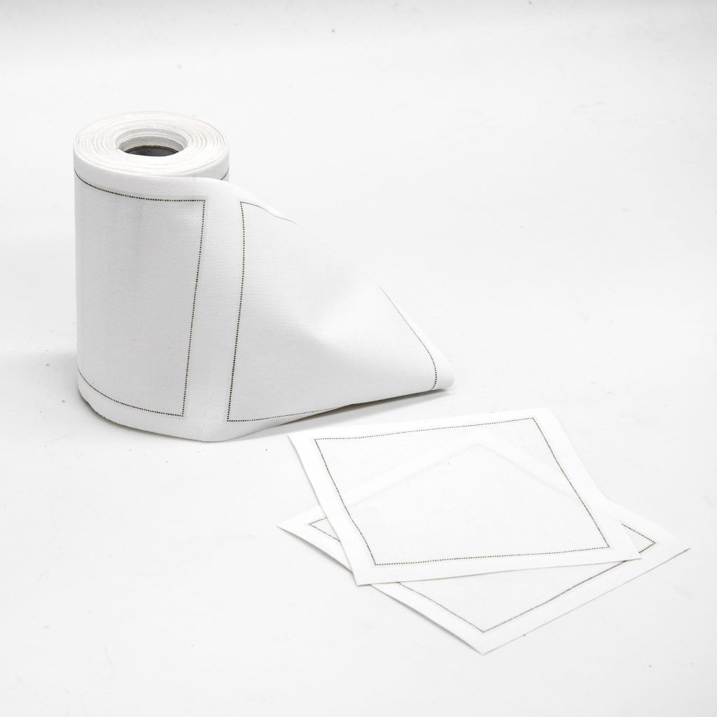 Rollo servilletas cóctel algodón