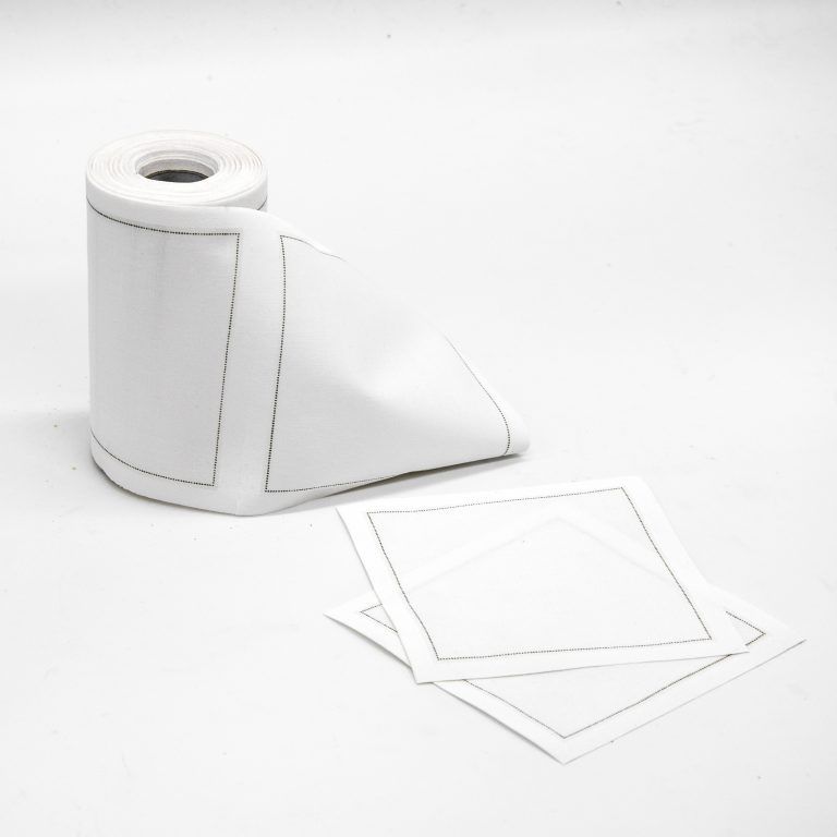 Rollo servilletas cóctel algodón