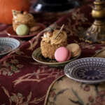 Plato pan colores filo dorado - 4