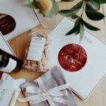 Bolsa caja regalo aperitivo A con servilletitas hilo - 2