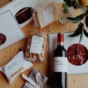Bolsa caja regalo aperitivo B con servilletitas hilo