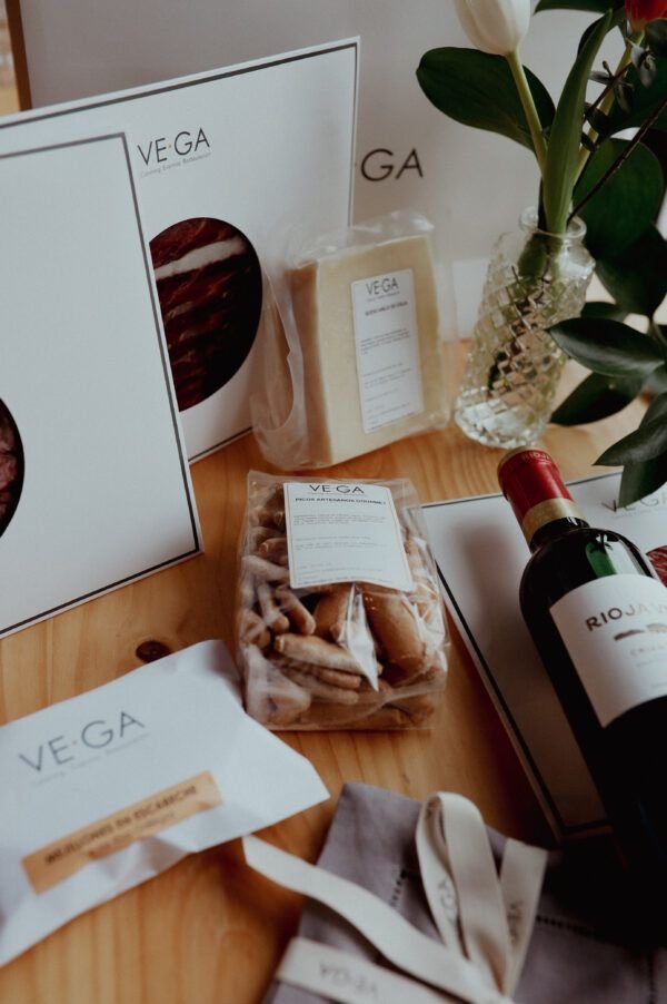 Bolsa caja regalo aperitivo B con servilletitas hilo - Imagen 2